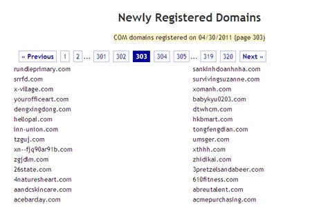 Domains Registered By Date (October 23, 2022) .
